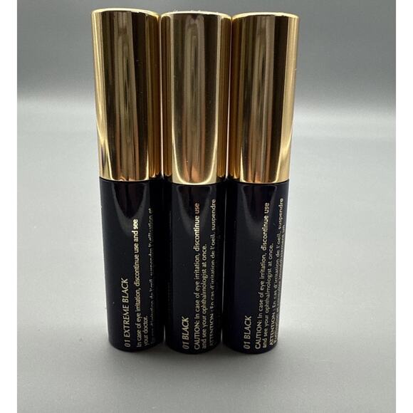 Estée Lauder Mascara Lot Travel Size Sumptuous Extreme Sumptuous Double Wear Blk - Picture 2 of 3